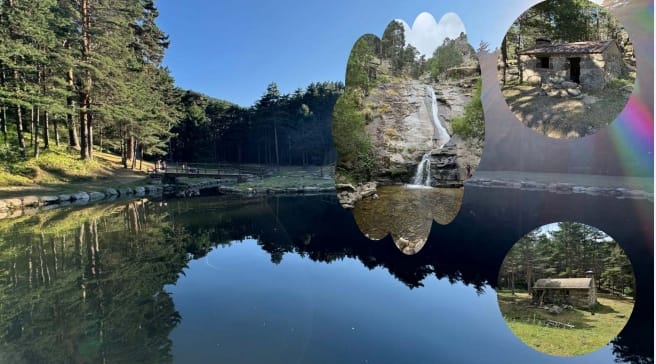 El chorro y Refugios de Navafría y sus piscinas naturales (Segovia)