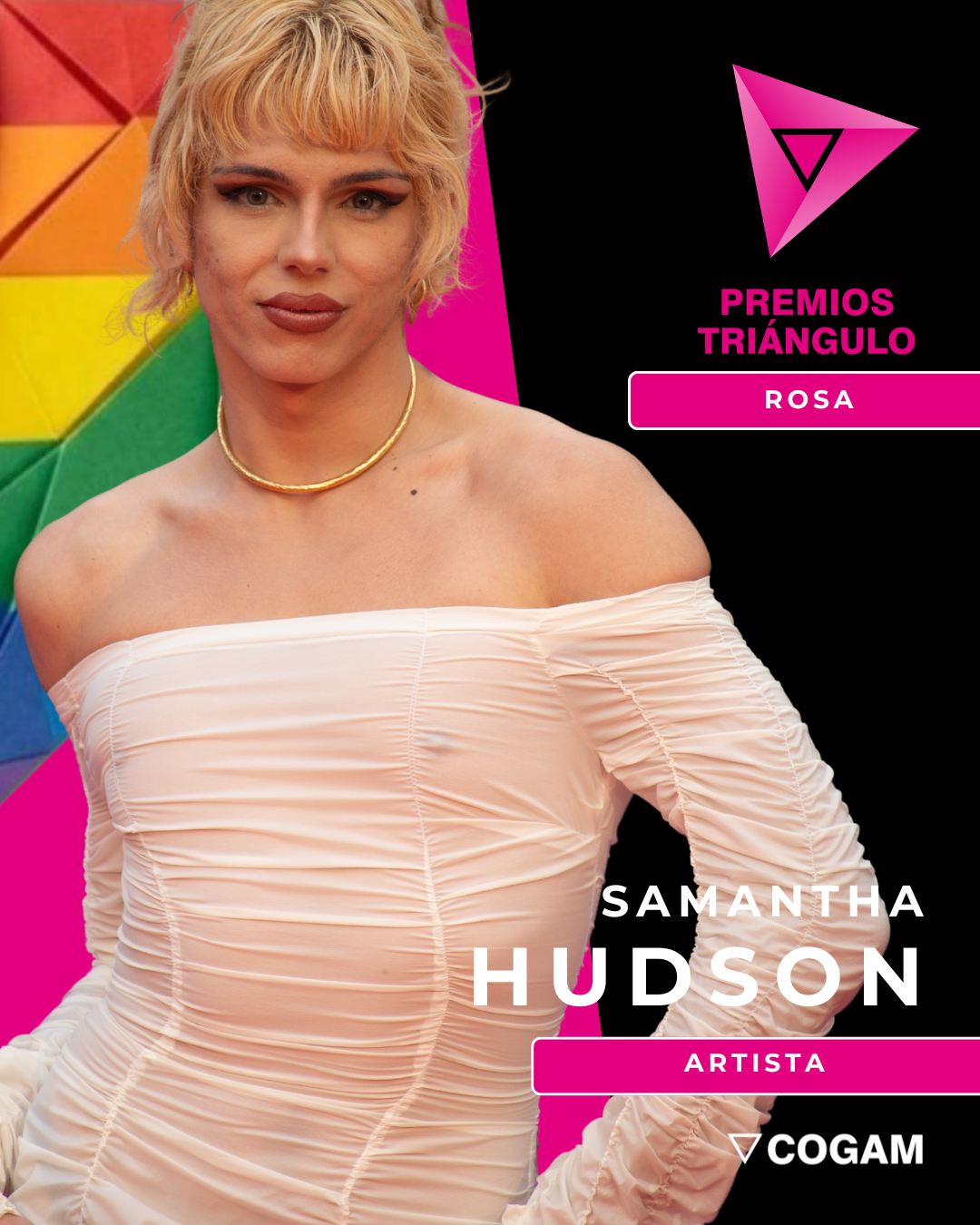 Premios Trianulo Rosa- Samanta Hudson